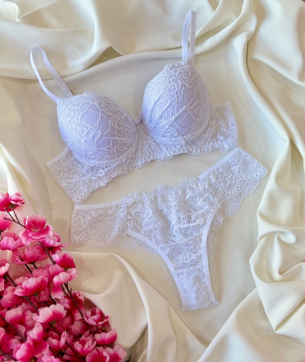 Conjunto de Renda Branco