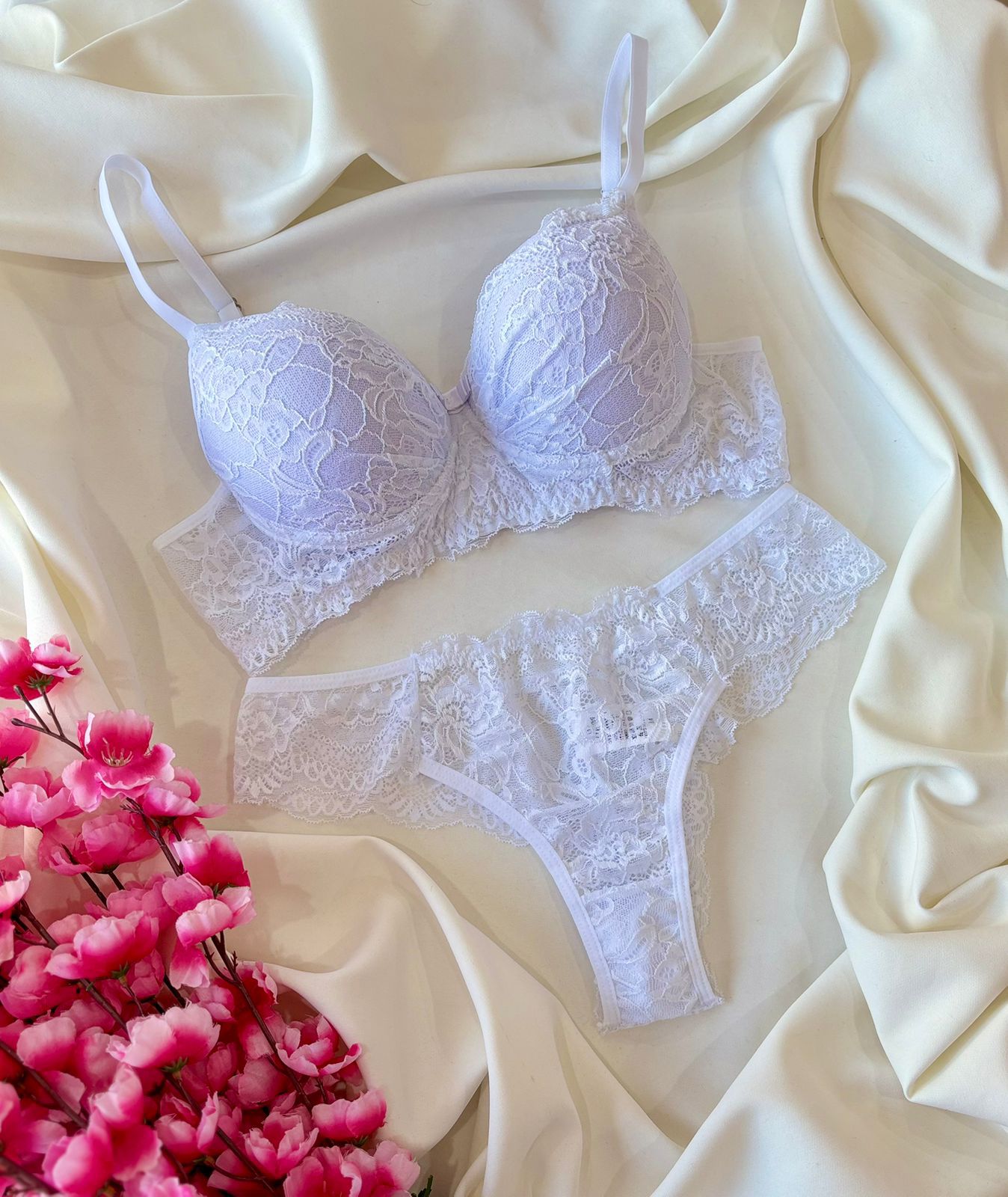 Conjunto de Renda Branco